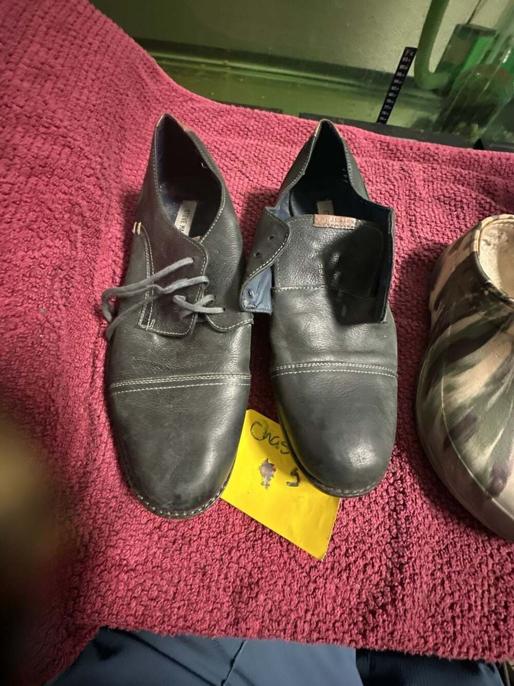 Steve Madden Hanssel Men's Leather Cap Toe Derby Dress Shoes